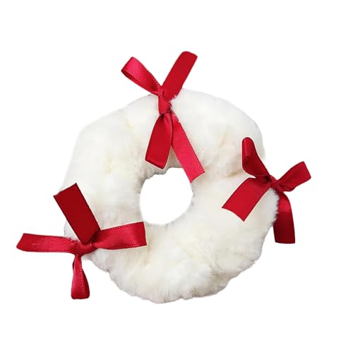 Schöne Plüsch-Fliege Haargummis für Frauen und Mädchen, süßes pelziges Haargummi, Pferdeschwanz-Halter, Haarform-Zubehör, Haarschmuck von Qsvbeeqj