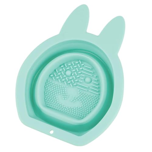 Silikon-Make-up-Pinsel-Reinigungsmatte, Kosmetikpinsel-Reinigungspad, faltbar, Make-up-Pinsel, Reinigungsschale, tragbares Reinigungswerkzeug von Qsvbeeqj