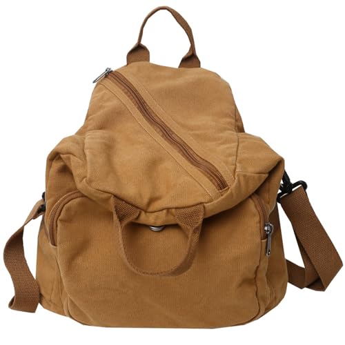 Solid Color Rucksack Für Frauen Japanische Stile Crossbody Bag Canvas Schulter Damen Pendeln Modeschule Große Kapazität Crossbody Für Frauen Trendy Rucksack Solid Color Schulter von Qsvbeeqj