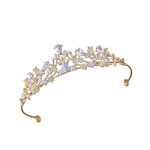 Sprudelnde Hochzeitskrone Mit Schillernden Strasssteinen Crystal Design Bequeme Legierungsstruktur Metall Kopfstück Für Tägliche Schillernde Prinzessin Fotoshooting Crown von Qsvbeeqj