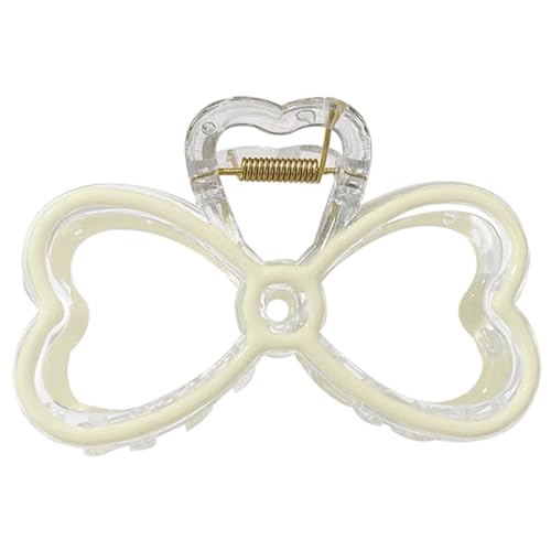 Stilvolle Bowknot Klauenclip Ponytails Haarkiefer Clip Strong Hold Haken Clip Barrettes Frauen Kopfbedeckung Haarzubehör Accessoire von Qsvbeeqj