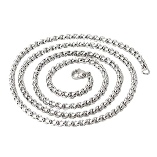 Stilvolle Herren Hip-Hop inspirierte Halskette quadratische Perlen Design Edelstahl Legierung Kette Schmuck für den Alltag oder für formelle Anlässe Hip Hop Kette Kette Halskette aus Stahl, One Size Stilvolle Herren Hip-Hop inspirierte Halskette quadratische Perlen Design Edelstahl Legierung Kette Schmuck für den Alltag oder für formelle Anlässe Hip Hop Kette Kette Halskette aus Stahl, One Size von Qsvbeeqj