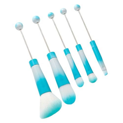 Stilvolle Make-up-Kosmetik-Pinsel, Perlenpinsel-Set, Metallgriffe, Pinsel-Set, Lidschatten-Pinsel, geeignet für Make-up, Lidschatten-Pinsel von Qsvbeeqj