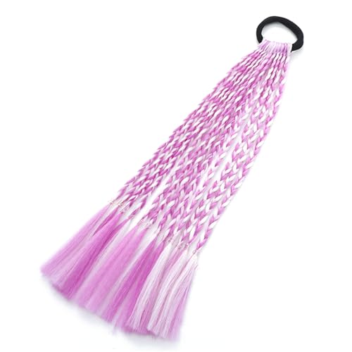 Stilvolle farbige Zopf-Extensions für einzigartige Frisuren, Festival-Haar-Zöpfe, Dekor, geeignet für Partys und den täglichen Gebrauch von Qsvbeeqj