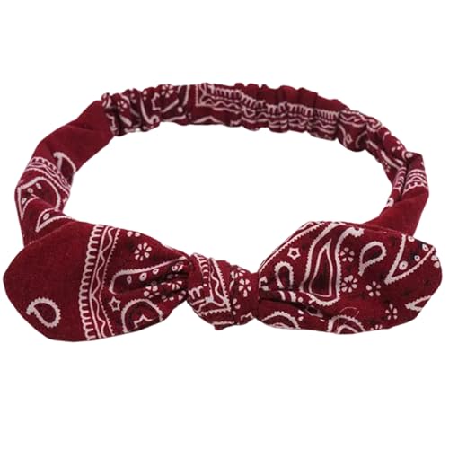 Stilvoller geknoteter Haarreif, auffälliger Kopfschmuck, Hasenohren, Kopfbedeckung für Make-up, Freizeitkleidung von Qsvbeeqj