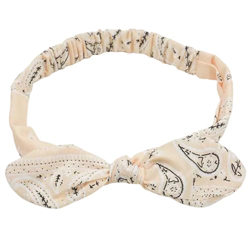 Stilvoller geknoteter Haarreif, auffälliger Kopfschmuck, Hasenohren, Kopfbedeckung für Make-up, Freizeitkleidung von Qsvbeeqj