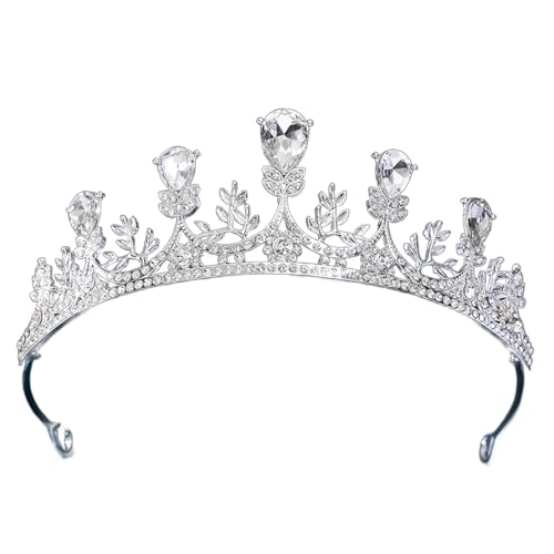 Strapazierfähige Strass-Stirnbänder, stilvolle Damen-Kopfbedeckung, Rollenspiel-Kronen für Braut und Partys von Qsvbeeqj