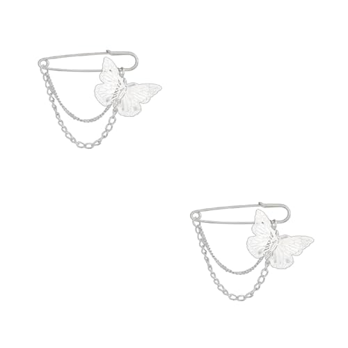 Trendy Pullover Schalclip Clasp Pin Kette Anhänger Brosche Stylische Accessoires Perfekt Für Mode Forward Personen Trendy Pins von Qsvbeeqj