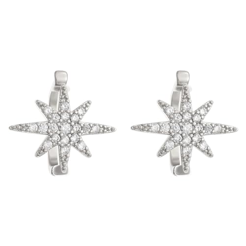 Trendy Sternohr Ohr Manschette Nicht Pierkender Kopfhörer Clip Leichter Leichtmetallschmuck Für Frauen Tägliche/abendliche Tragen Vielseitigkeit Party Earphone Schmuckclip von Qsvbeeqj