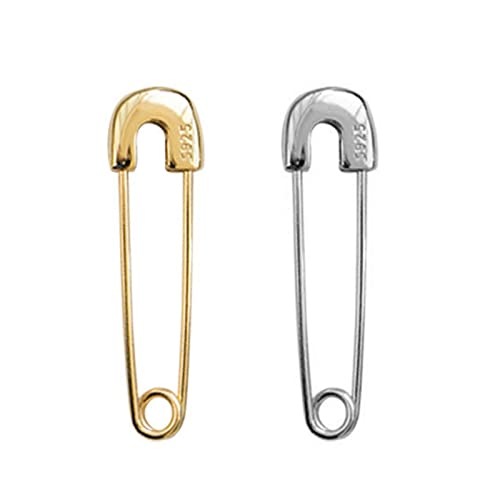Unique 1 Paar Ohrringe Punk Silber Sicherheit Pinsteste All Match Small Pin Ohrstifte Schmuckgeschenke Stollen Für Frauen von Qsvbeeqj