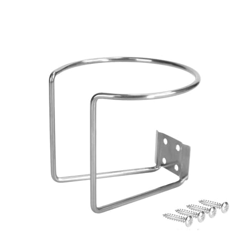 Wandmontierte Edelstahlgetränkeveranstalter Rostproof Becher Aufbewahrungslösung Für Home Kitchen Office Edelstahlhalter Wallmontiert von Qsvbeeqj