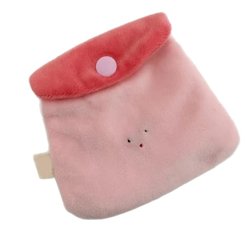 Weiche Münztaschen aus Plüsch, Münzgeldbörse, Kopfhörerbeutel, Kleingeldtasche, Datenkabel, Aufbewahrungstasche, Lippenstift, Aufbewahrung, Plüsch-Kopfhörer, schöne Kleingeldbörse von Qsvbeeqj