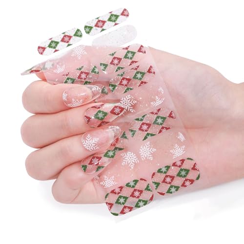 Weihnachts Nagelaufkleber Set Wasserfest Weihnachtsmann Nagelaufkleber Für Frauen Und Mädchen Festliche Maniküre Nagelkunst Dekoration von Qsvbeeqj