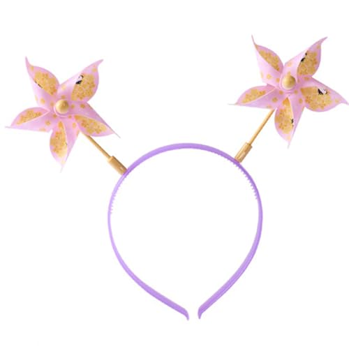 Windmühlen-Stirnbänder, niedlicher Cartoon-Kopfschmuck, weich, bequem, Kopfschmuck für Eltern-Kind-Aktivitäten von Qsvbeeqj