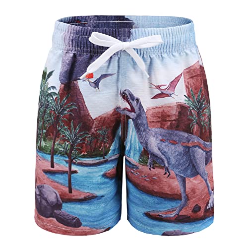 Qterdiz Jungen Badeshorts Kinder Schnelltrocknend Badehose 116/5-6 Jahre von Qterdiz