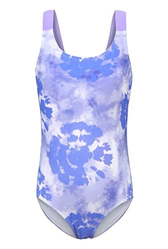 Qterdiz Mädchen Einteiliger Badeanzug Kinder Bademode Schwimmanzug für Mädchen Tie Dye 134 140/9-10 Jahre von Qterdiz