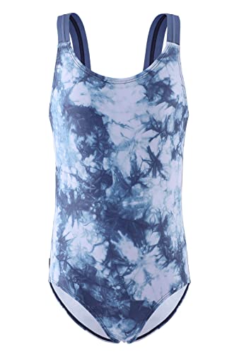 Qterdiz Mädchen Einteiliger Badeanzug Kinder Bademode Schwimmanzug für Mädchen Tie Dye 134 140/9-10 Jahre von Qterdiz