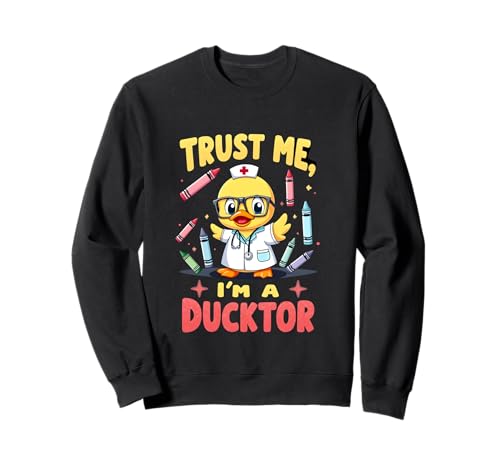 Lustiger Ducktor Witz Pediatric Humor Kids Doctor Grafik Sweatshirt Lustiger Ducktor Witz Pediatric Humor Kids Doctor Grafik Sweatshirt von Quackin' Fun Pediatric s and Apparel