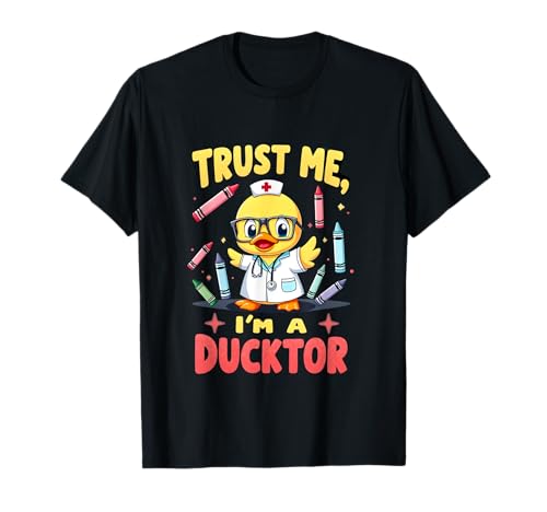Lustiger Ducktor Witz Pediatric Humor Kids Doctor Grafik T-Shirt Lustiger Ducktor Witz Pediatric Humor Kids Doctor Grafik T-Shirt von Quackin' Fun Pediatric s and Apparel