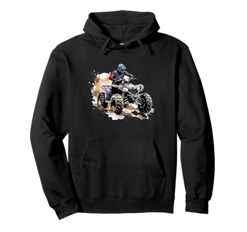Quad, lustiges Design für Damen und Herren Pullover Hoodie von Quad Bike