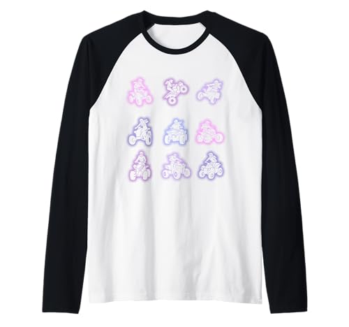 Quad ATV Damen Mädchen Kinder Raglan von Quad Kleidung Quad Fahrer Motorsport Geschenkidee