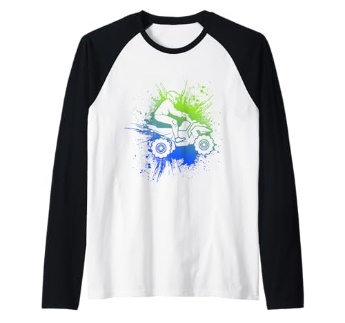 Quad ATV Kinder Herren Junge Raglan Quad ATV Kinder Herren Junge Raglan von Quad Kleidung Quad Fahrer Motorsport Geschenkidee