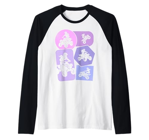 Quad ATV Mädchen Damen Kinder Raglan Quad ATV Mädchen Damen Kinder Raglan von Quad Kleidung Quad Fahrer Motorsport Geschenkidee