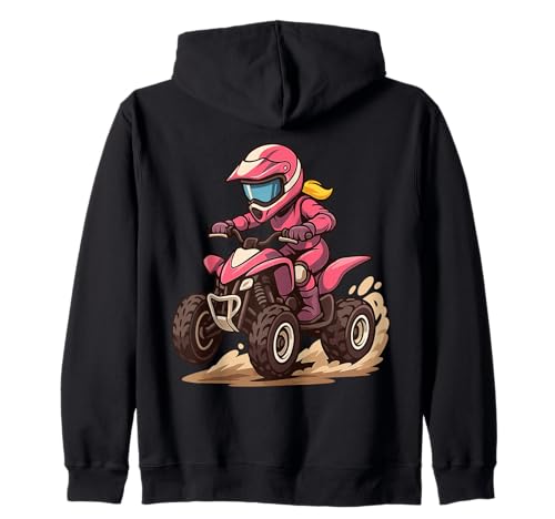 Quad Damen Mädchen Kinder ATV Kapuzenjacke von Quad Kleidung Quad Fahrer Motorsport Geschenkidee