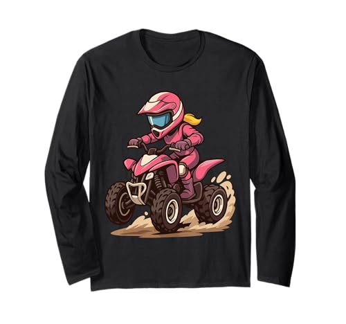 Quad Damen Mädchen Kinder ATV Langarmshirt von Quad Kleidung Quad Fahrer Motorsport Geschenkidee
