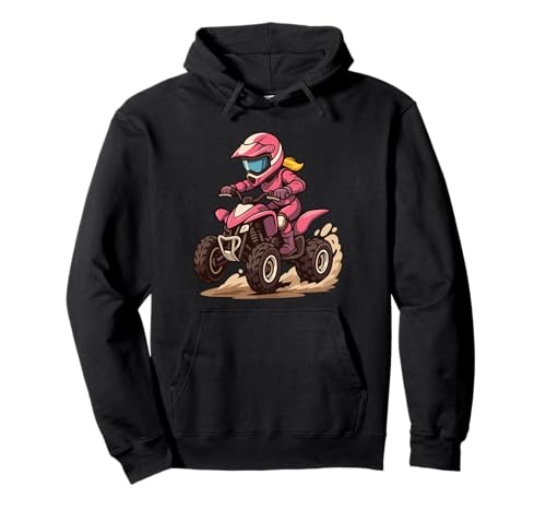 Quad Damen Mädchen Kinder ATV Pullover Hoodie von Quad Kleidung Quad Fahrer Motorsport Geschenkidee