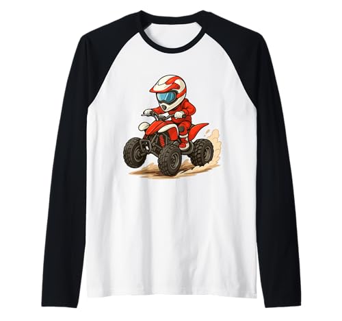 Quad Kinder Herren Junge ATV Raglan von Quad Kleidung Quad Fahrer Motorsport Geschenkidee