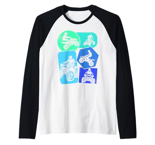 Quad Kinder Junge Herren ATV Raglan Quad Kinder Junge Herren ATV Raglan von Quad Kleidung Quad Fahrer Motorsport Geschenkidee