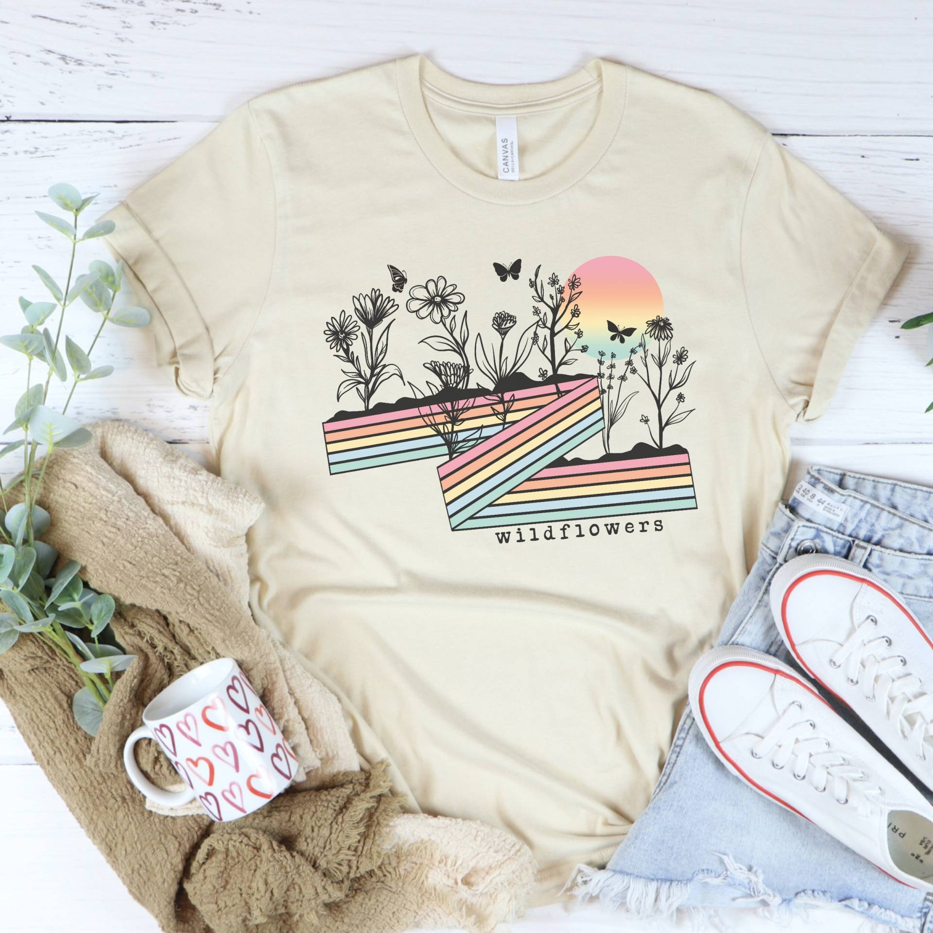 Blumen Shirt, Geschenke Für Mutter, Pflanzen Liebhaber Geschenk, Süßes Damen Natur Shirts von QuailRunDesigns