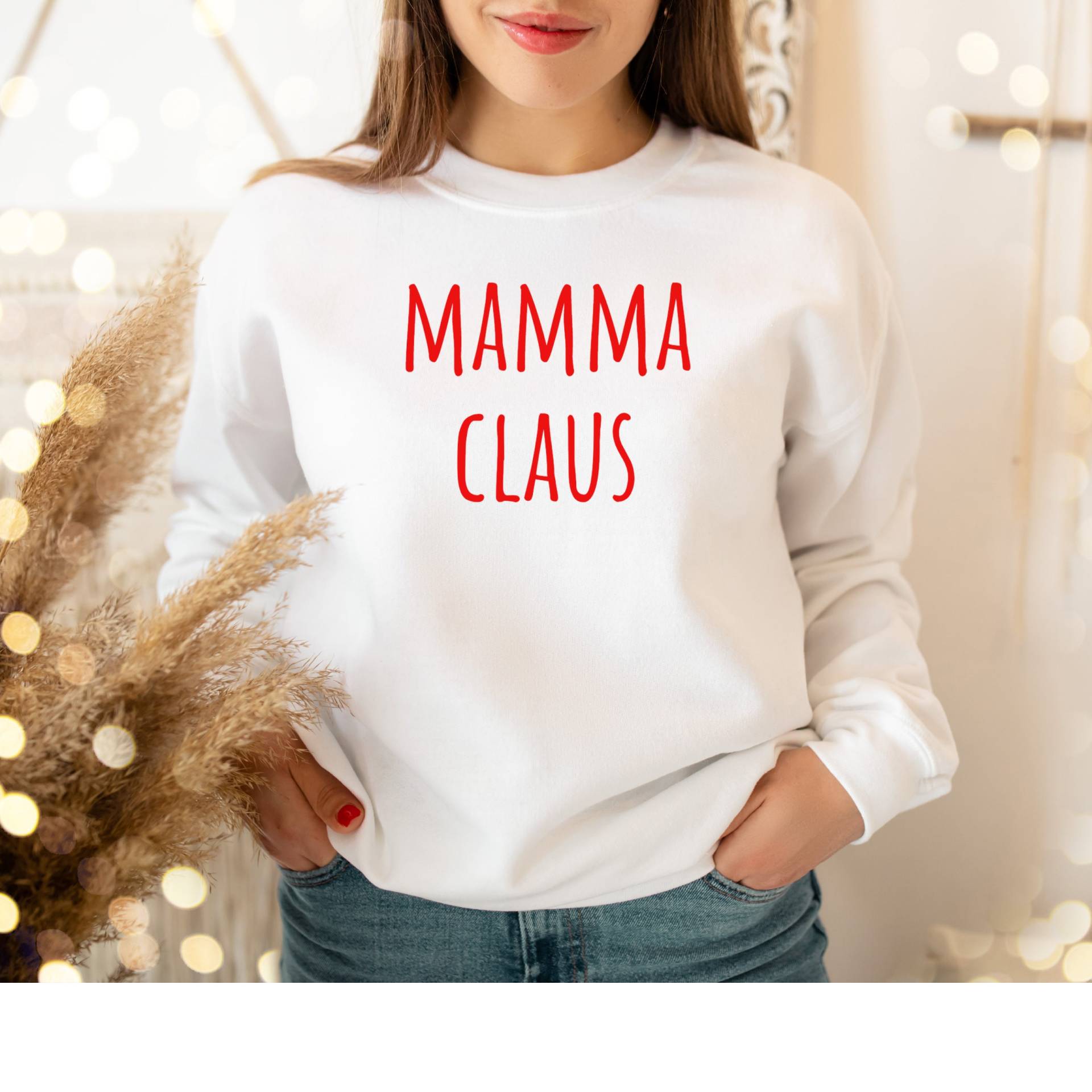 Mama Claus Weihnachten Pullover Sweatshirt Urlaub Shirt Party Geschenk Für Frauen von QuailRunDesigns