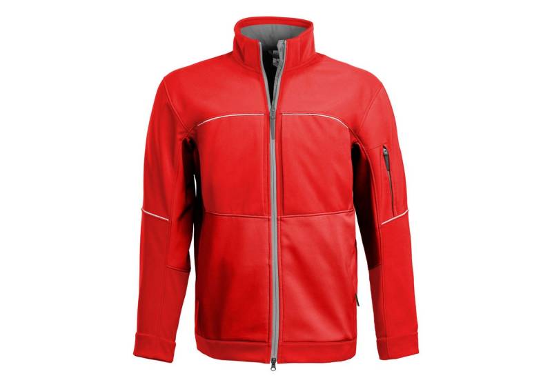 Qualitex Workwear Softshelljacke Hybrid Softshelljacke "Resist" rot, Gr. XL von Qualitex Workwear