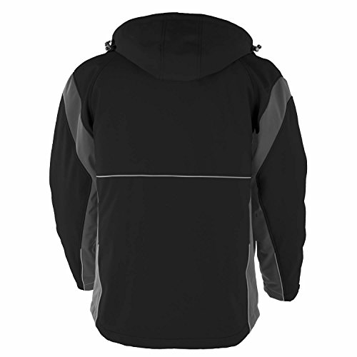 QUALITEX HIGH QUALITY WORKWEAR PRO-Softshelljacke schwarz/grau Grösse 5XL von QUALITEX HIGH QUALITY WORKWEAR