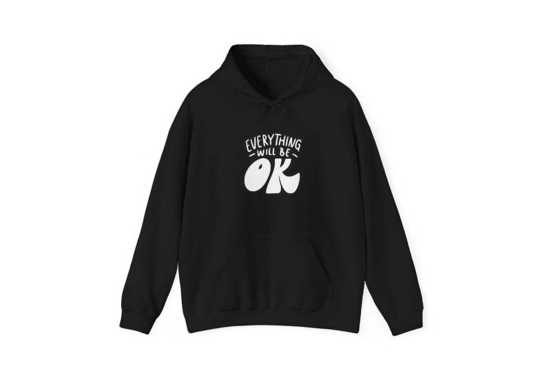 Quality Elegance Kapuzenpullover Everything Will Be Okay Spruch Hoodie Classy Sweatshirt von Quality Elegance