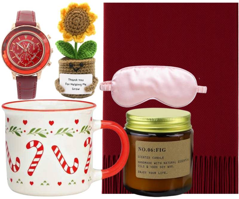 Quality Elegance Schal Weihnachts Geschenkset für Frauen – Luxus Wellness & Cozy Christmas, (6-St) von Quality Elegance