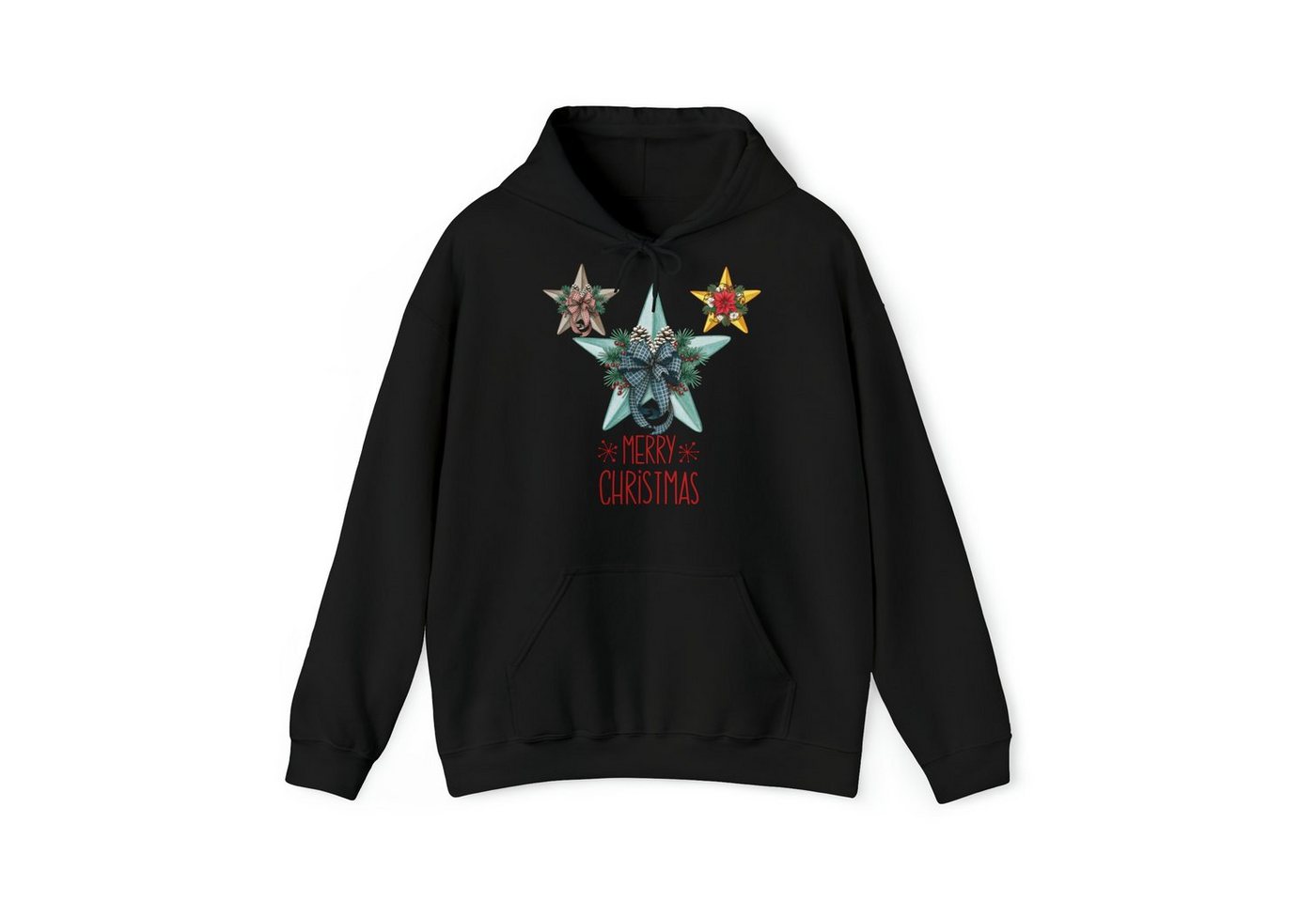 Quality Elegance Weihnachtssweatshirt Christmas Stars Christmas Hoodie, weihnachtspullover damen herren von Quality Elegance