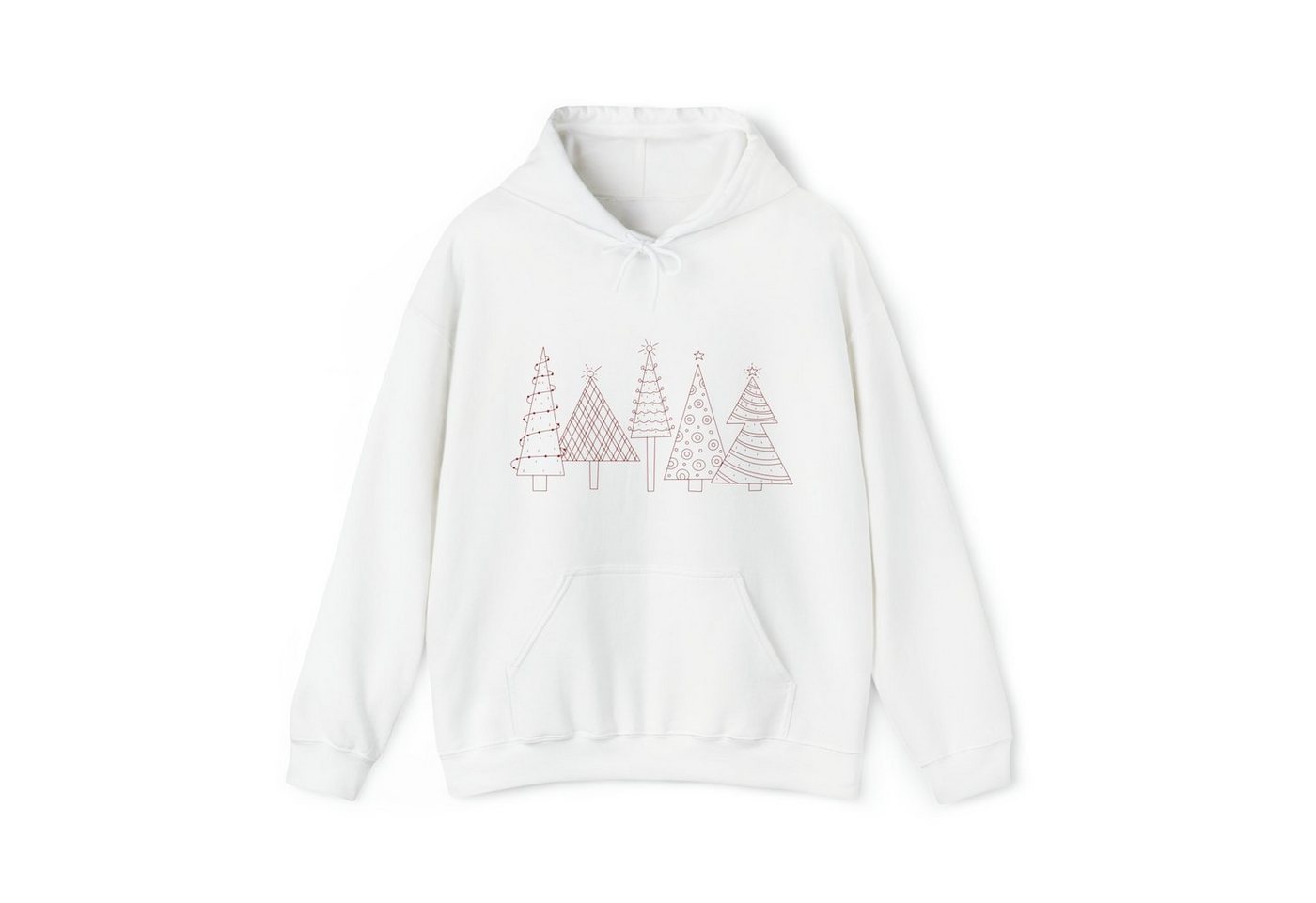 Quality Elegance Weihnachtssweatshirt Christmas Tree Hoodie, Festive Holidays Minimalist Sweatshirt von Quality Elegance
