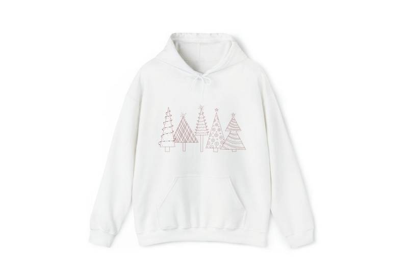 Quality Elegance Weihnachtssweatshirt Christmas Tree Hoodie, Festive Holidays Minimalist Sweatshirt von Quality Elegance