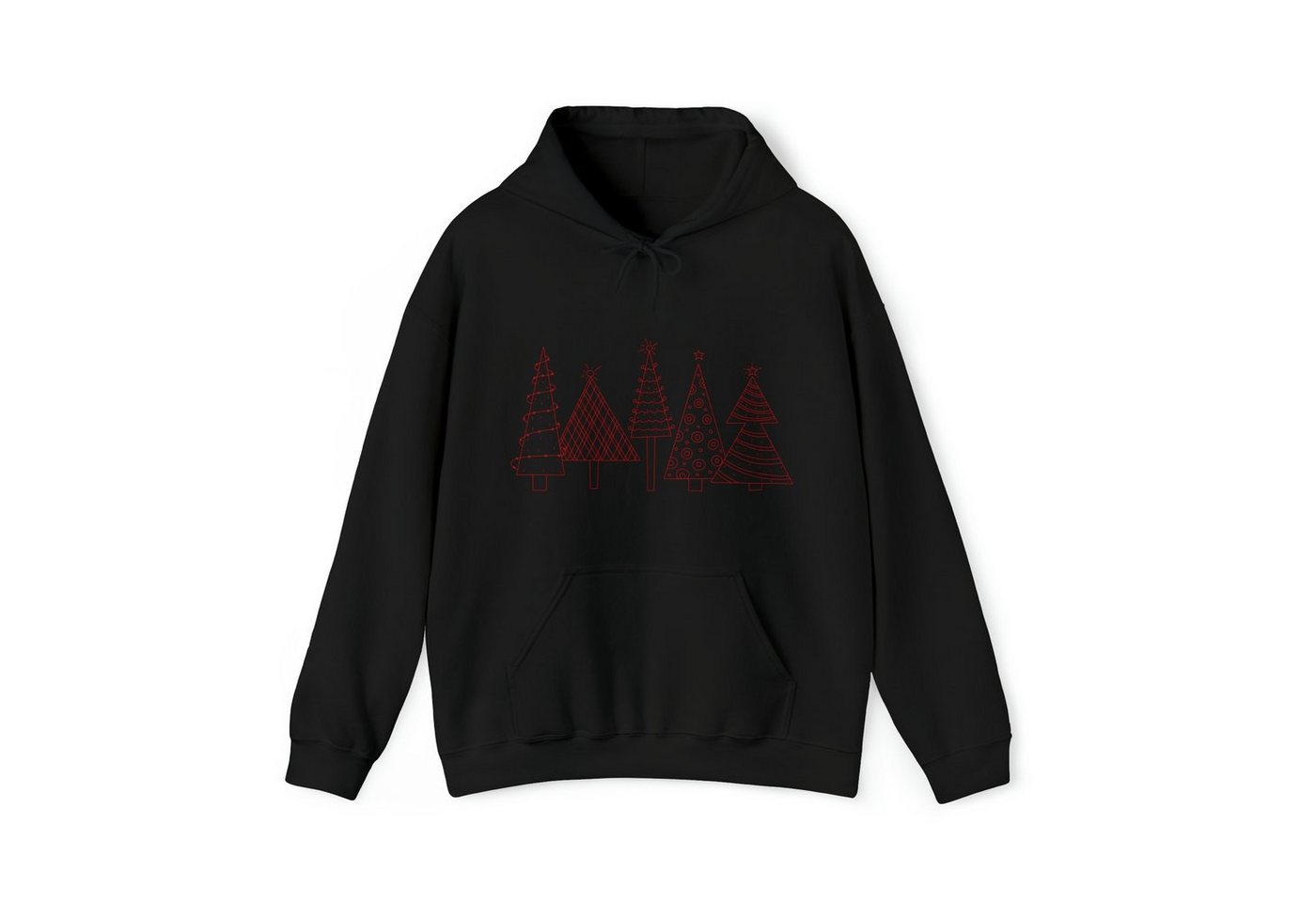 Quality Elegance Weihnachtssweatshirt Christmas Tree Hoodie, Festive Holidays Minimalist Sweatshirt von Quality Elegance