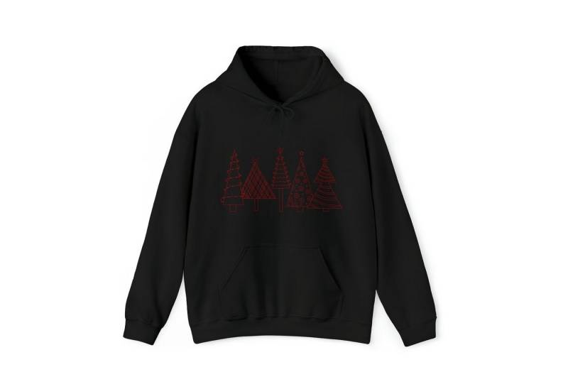 Quality Elegance Weihnachtssweatshirt Christmas Tree Hoodie, Festive Holidays Minimalist Sweatshirt von Quality Elegance