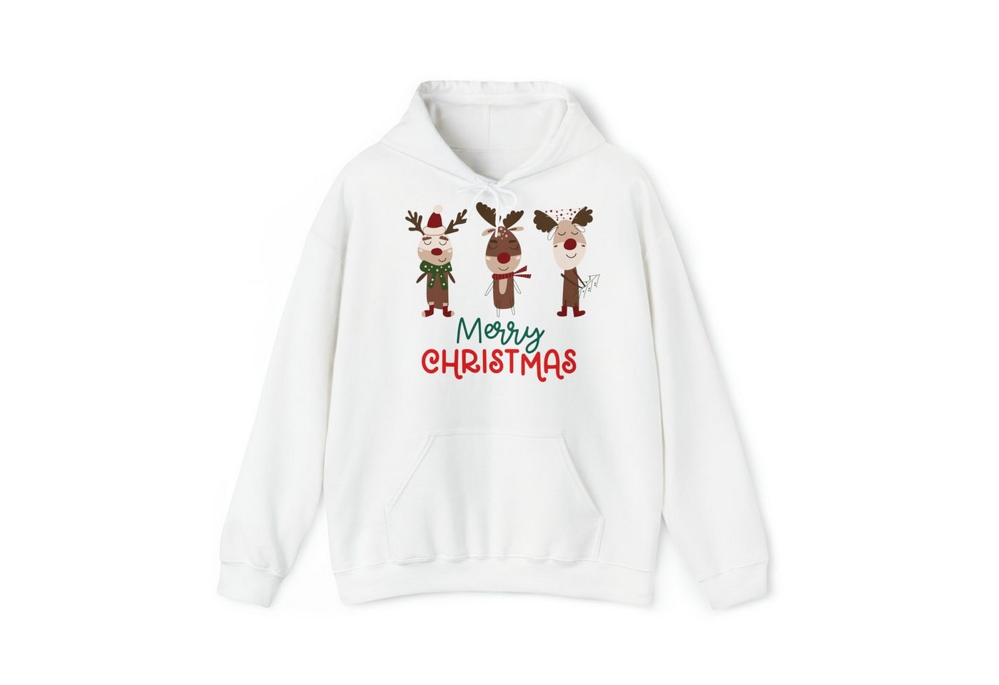 Quality Elegance Weihnachtssweatshirt Cute Reindeer Christmas Hoodie, weihnachtspullover damen herren von Quality Elegance