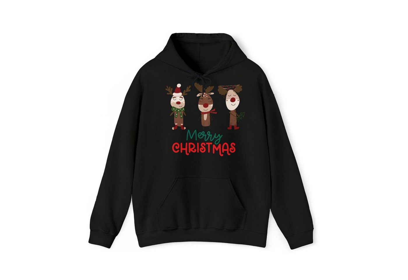 Quality Elegance Weihnachtssweatshirt Cute Reindeer Christmas Hoodie, weihnachtspullover damen herren von Quality Elegance