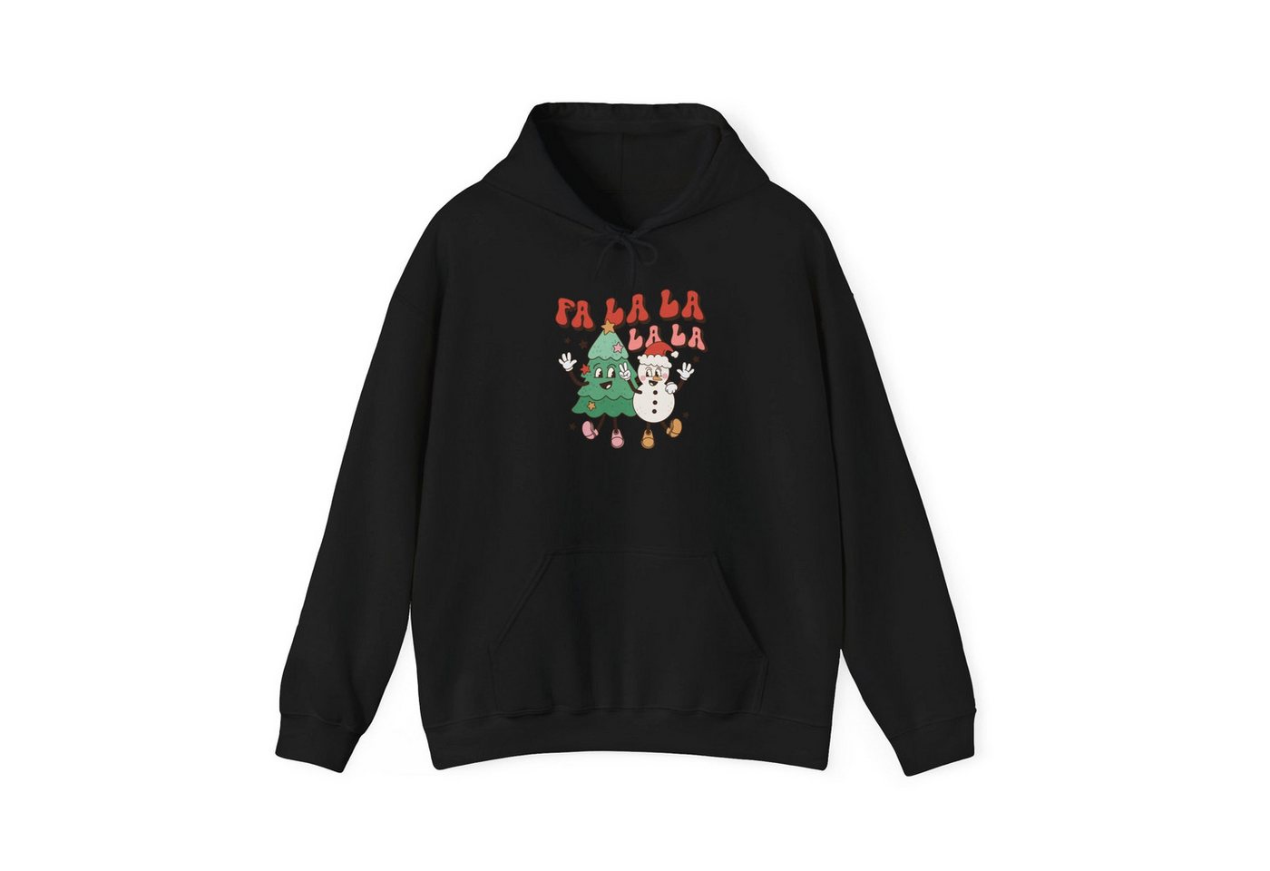 Quality Elegance Weihnachtssweatshirt Fa La La La La Retro Weihnachten Hoodie Unisex von Quality Elegance