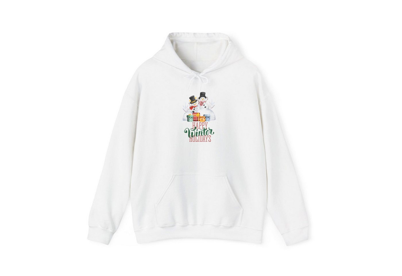 Quality Elegance Weihnachtssweatshirt Happy Winter Holidays Hoodie Snowman Unisex Weihnachten von Quality Elegance