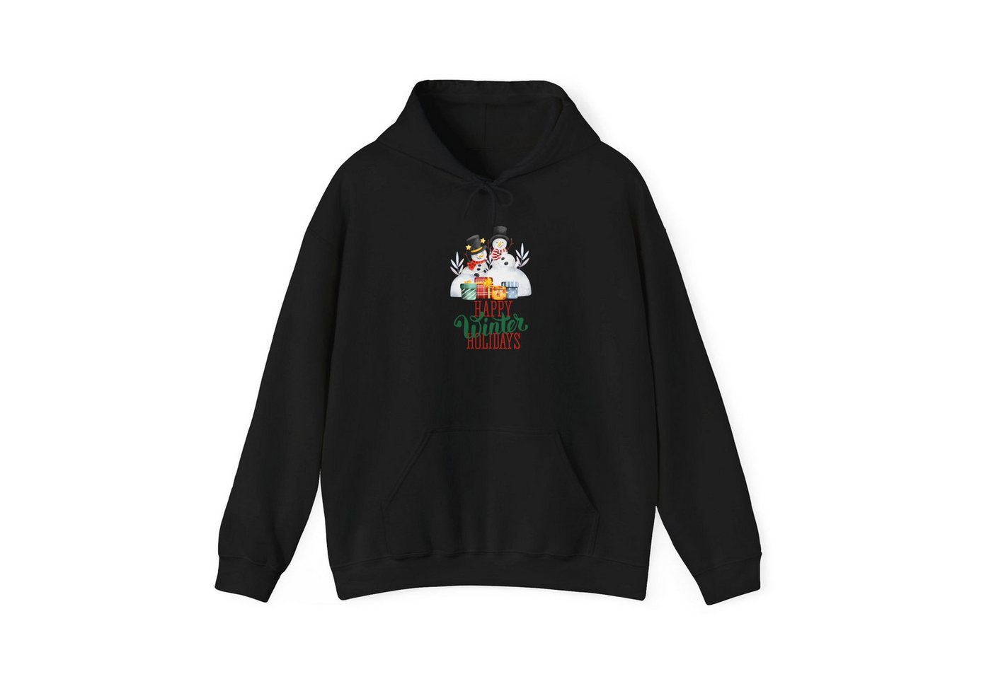 Quality Elegance Weihnachtssweatshirt Happy Winter Holidays Hoodie Snowman Unisex Weihnachten von Quality Elegance
