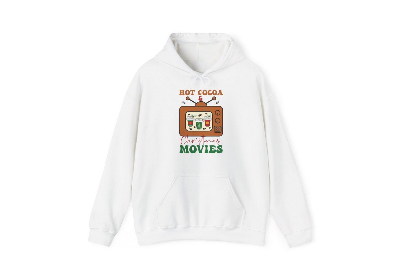 Quality Elegance Weihnachtssweatshirt Hot Cocoa Christmas Movies Sweatshirt – Winter Weihnachten Hoodie von Quality Elegance