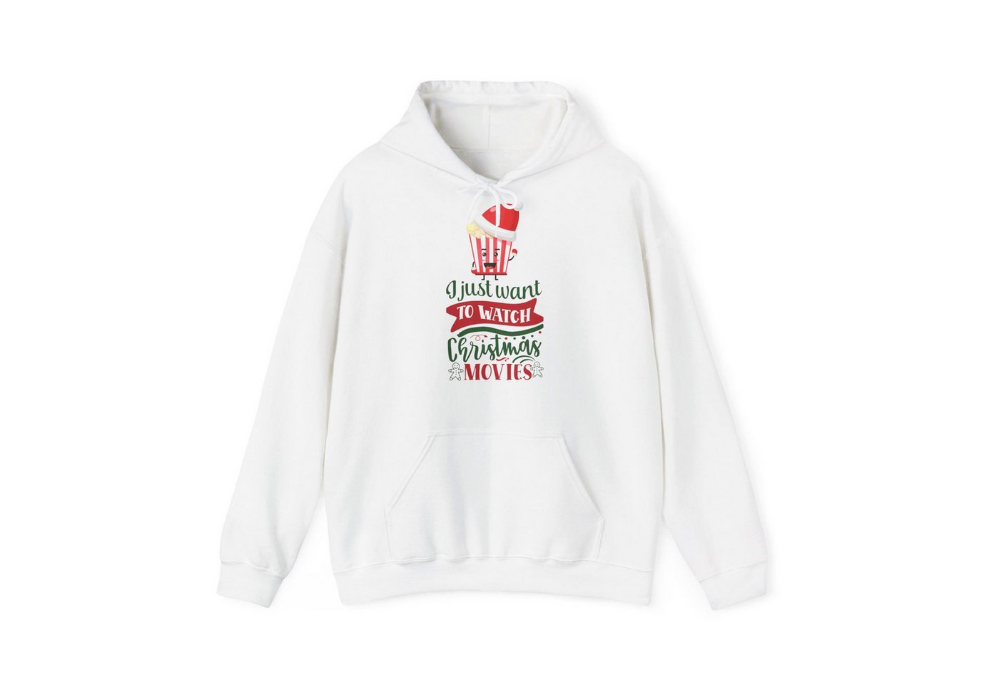 Quality Elegance Weihnachtssweatshirt I Just Want To Watch Christmas Movies Hoodie Sweatshirt – Winter Pullo von Quality Elegance